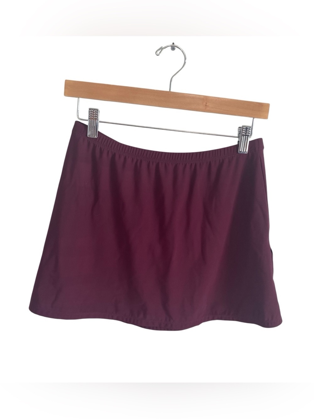 Magicsuit Burgundy Mid Rise Swim Skirt Size Medium